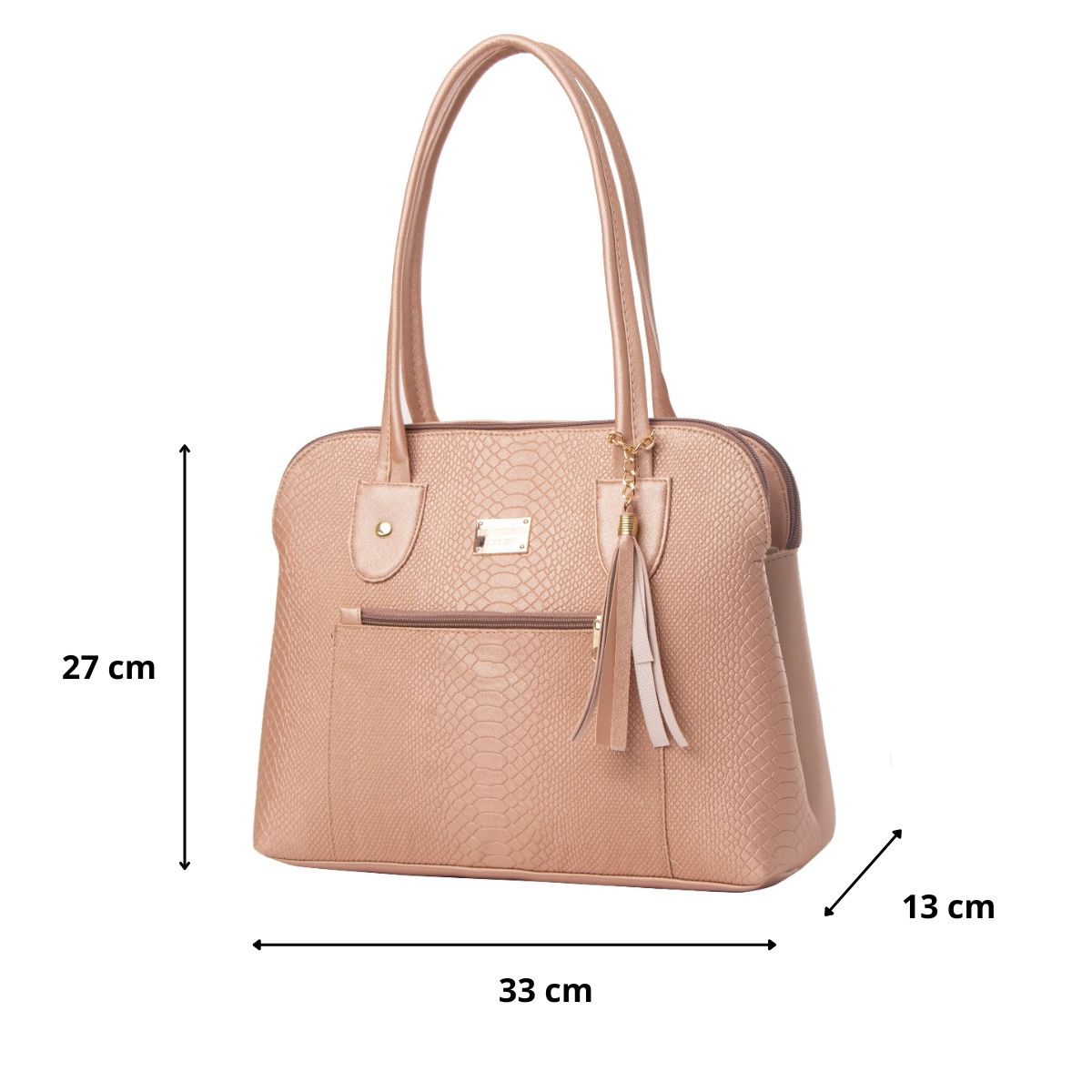 Foto 4 pulgar | Bolsa Fana Idalia Color Oro Rosado Premium