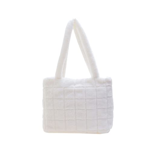 Foto 2 pulgar | Venta Internacional - Bolso De Hombro Para Axilas Para Mujer, Esponjoso, Color Liso Para Mujer