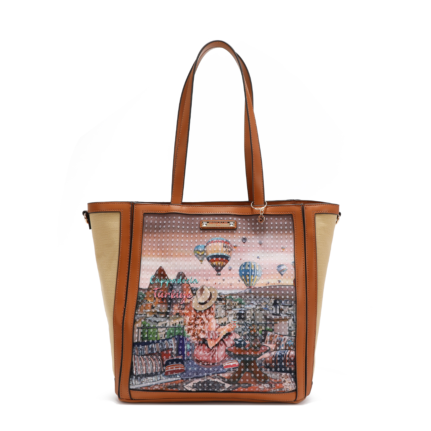 Foto 2 pulgar | Bolsa Tote Nicole Lee de Tela con Textura Heaven On Earth