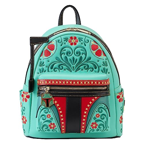 Venta Internacional - Bolso De Hombro Loungefly Star Wars Con Estampado Floral De Boba Fett