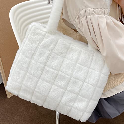 Foto 5 | Venta Internacional - Bolso De Hombro Para Axilas Para Mujer, Esponjoso, Color Liso Para Mujer