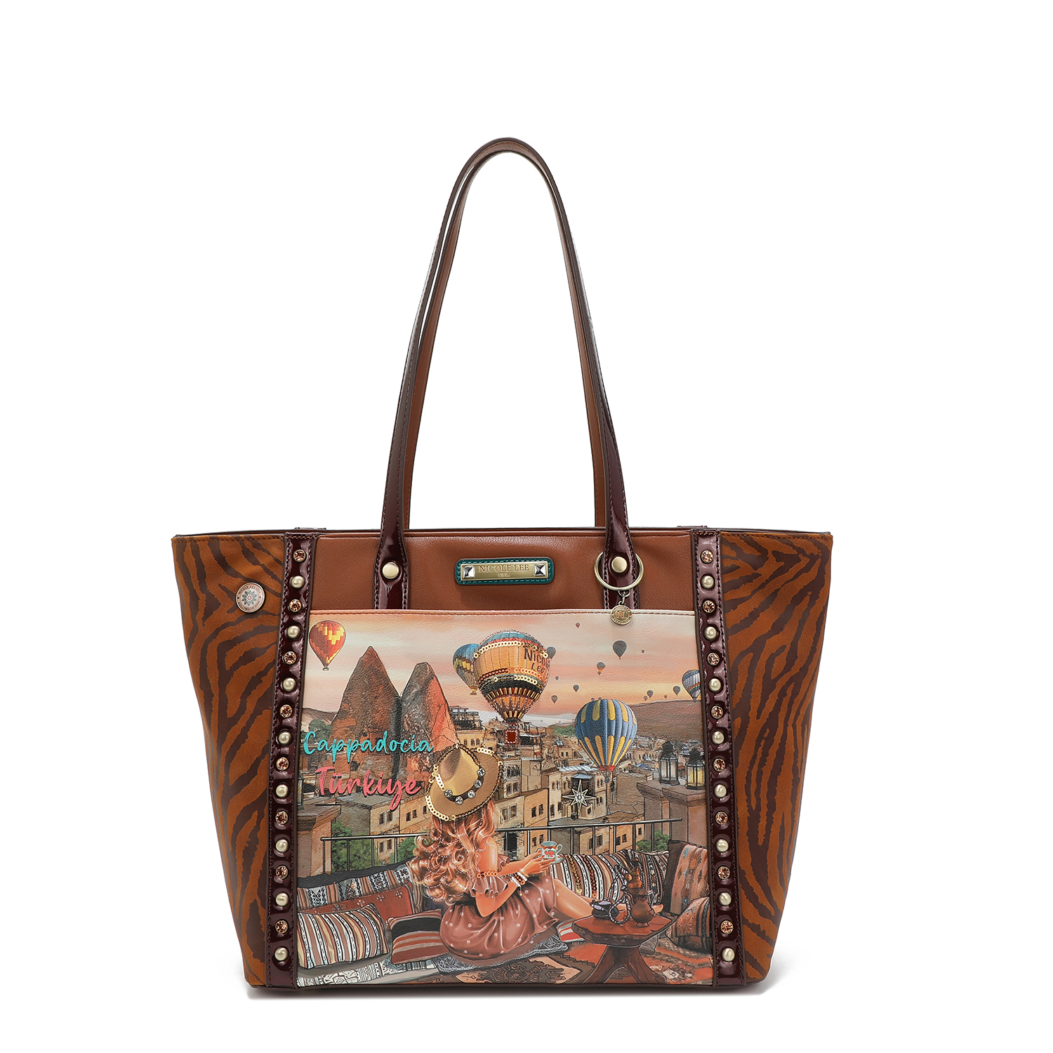 Bolsa Tote  Nicole Lee con Aplicaciones Heaven On Earth