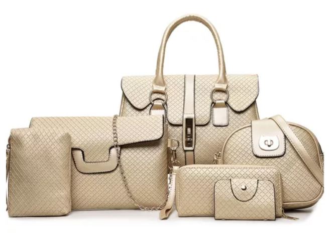 Foto 1 | Set 6 Bolsas Retro Clásica Dorado