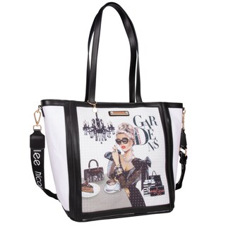 Foto 1 | Bolsa Tote Marca Nicole Lee De Tela Con Textura Lady In Black