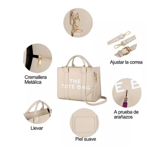 Foto 3 | Thetotebag Bolso, Beige