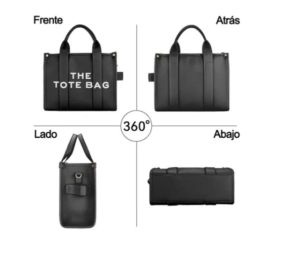 Foto 3 pulgar | Thetotebag Bolso, Negro