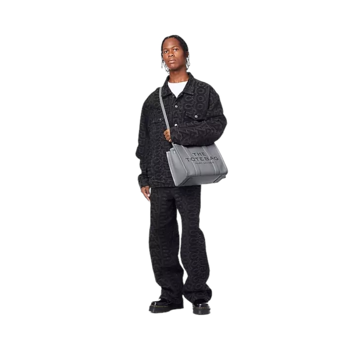 Foto 6 | Bolsa Marc Jacobs Gris para Mujer