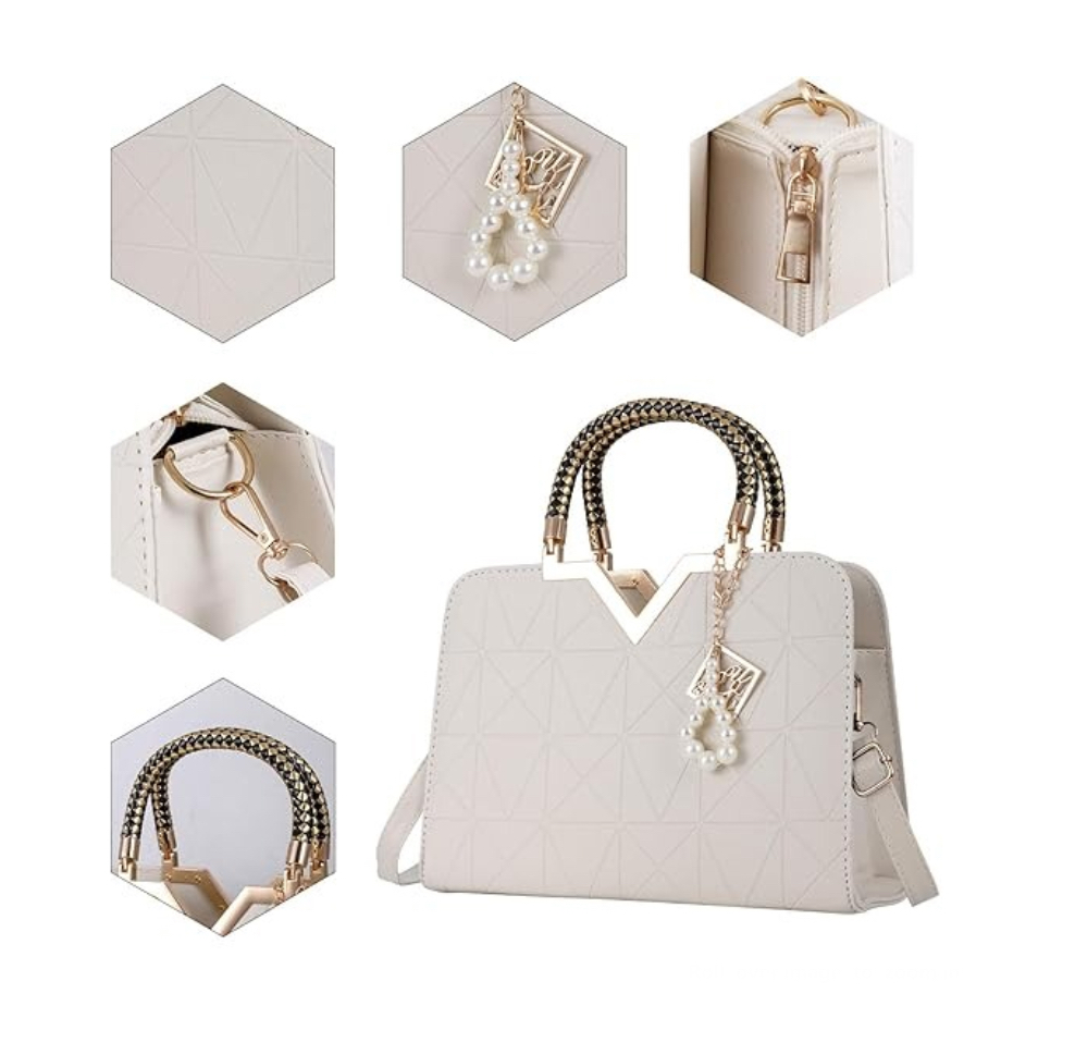 Foto 3 pulgar | Bolso Tote Blanco
