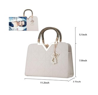 Foto 3 | Bolso Tote Blanco