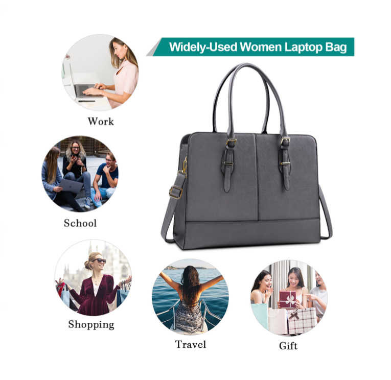 Foto 4 pulgar | Bolsa para Laptop 15.6" Gris