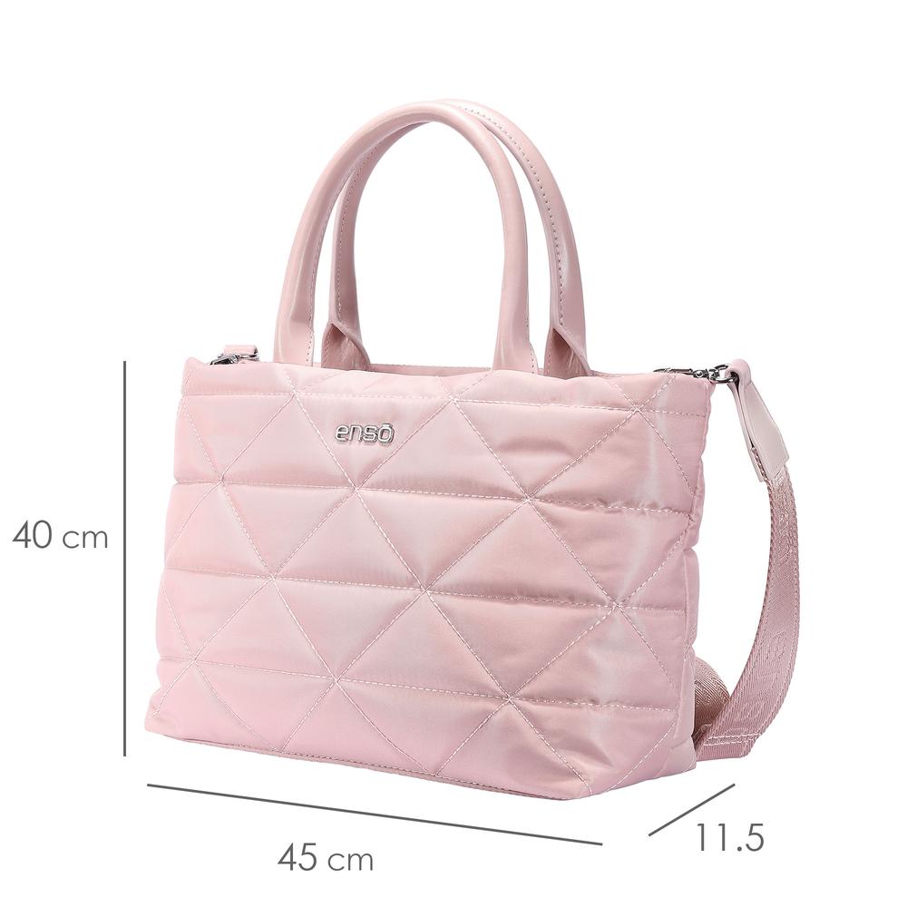 Foto 7 pulgar | Bolsa Tote Enso Eb514ttp Rosa