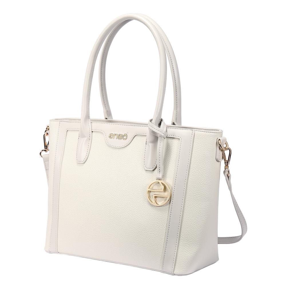 Foto 3 pulgar | Bolsa Tote Para Mujer Enso Eb506ttw Color Off White Blanco