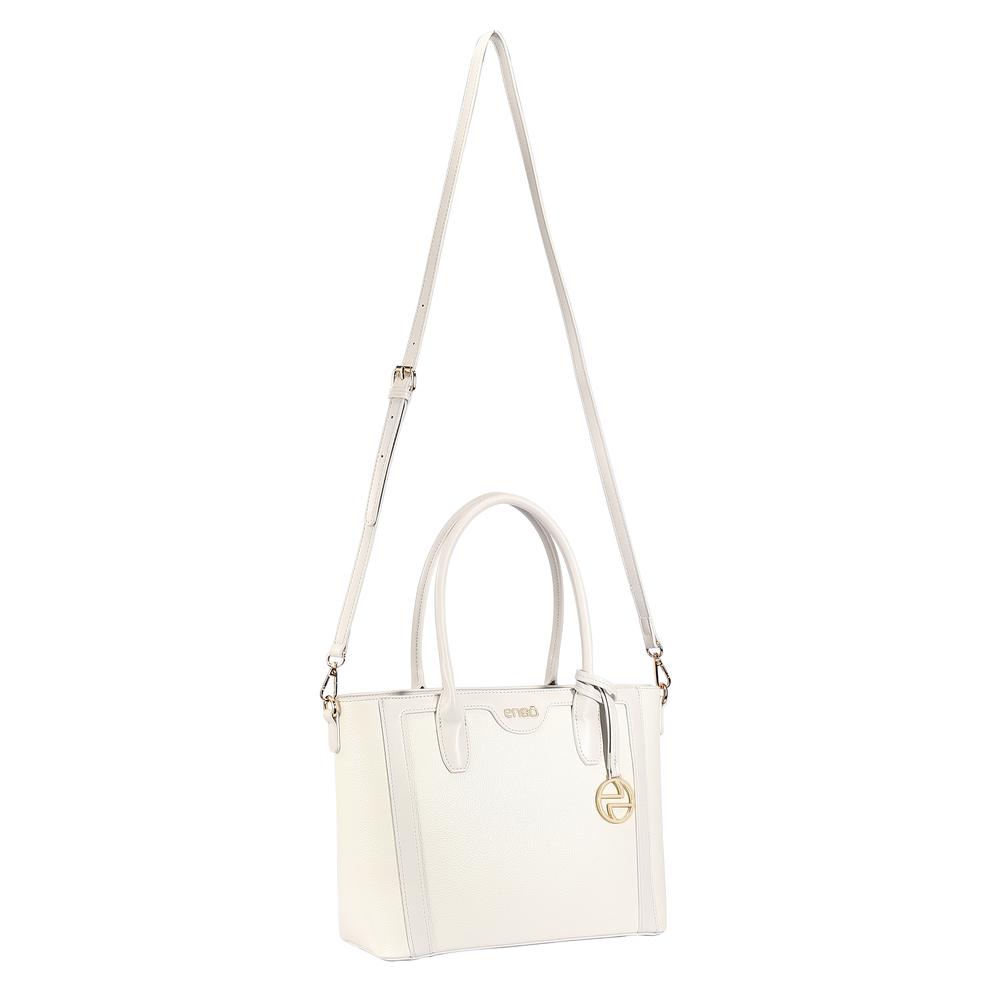 Foto 5 | Bolsa Tote Para Mujer Enso Eb506ttw Color Off White Blanco