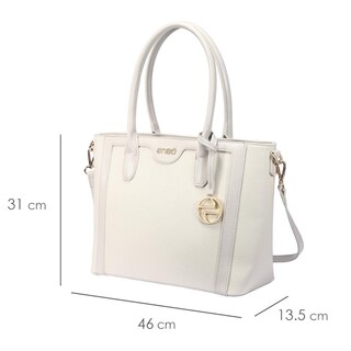 Foto 6 | Bolsa Tote Para Mujer Enso Eb506ttw Color Off White Blanco