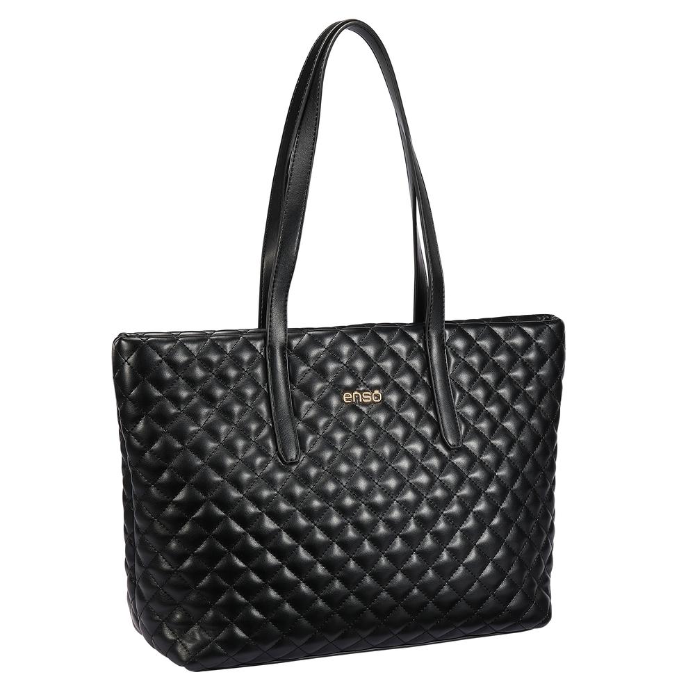 Foto 6 pulgar | Bolsa Tote Para Mujer Enso Eb606ttb Color Negro Negro