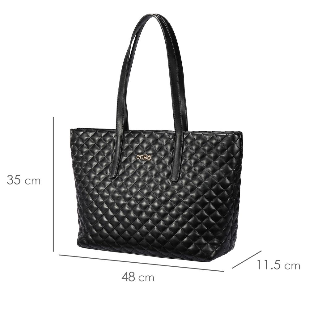 Foto 7 pulgar | Bolsa Tote Para Mujer Enso Eb606ttb Color Negro Negro