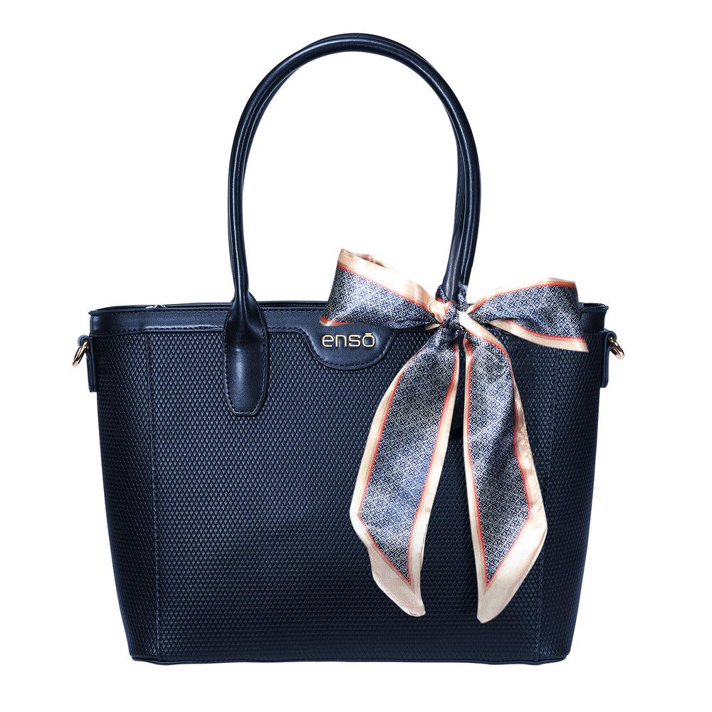 Bolsa Tote Para Mujer Enso Eb611ttbl Color Azul Marino Azul
