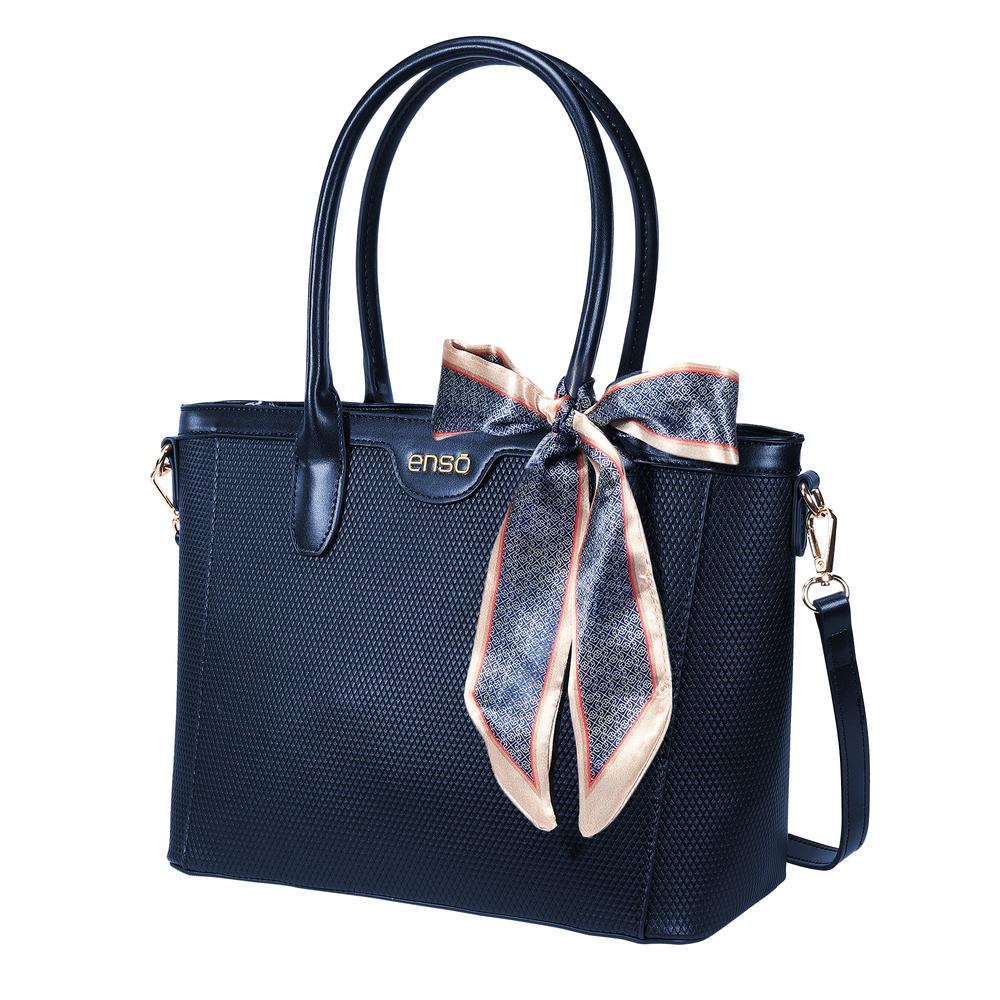 Foto 3 pulgar | Bolsa Tote Para Mujer Enso Eb611ttbl Color Azul Marino Azul