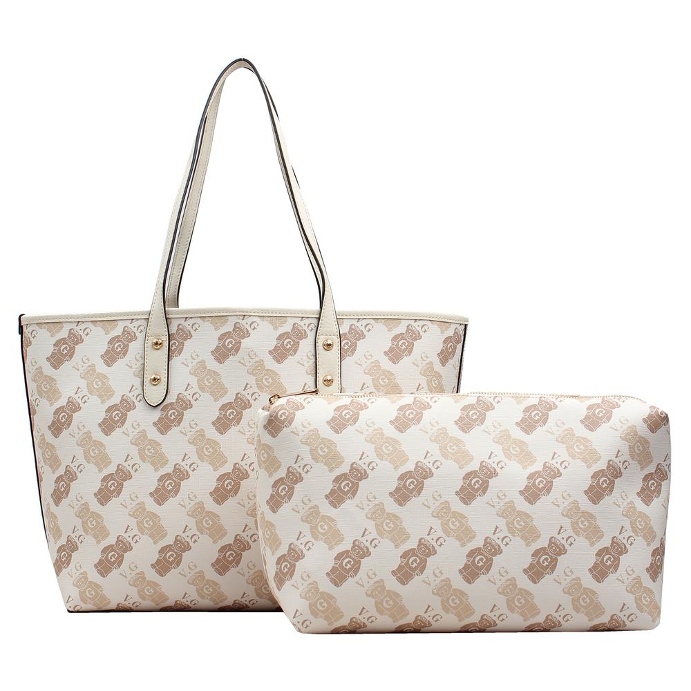 Foto 2 pulgar | Bolsa Tote Van Gogh Bear Vgbtt011be Beige Para Mujer