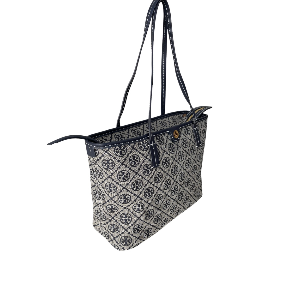 Foto 3 | Bolsa Estilo Tote Monogram Tory Burch Gris