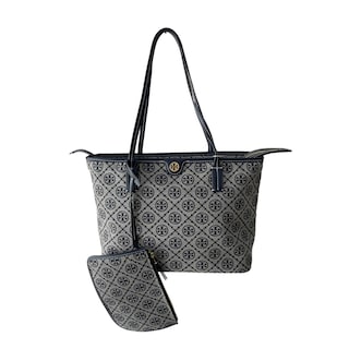 Foto 5 | Bolsa Estilo Tote Monogram Tory Burch Gris