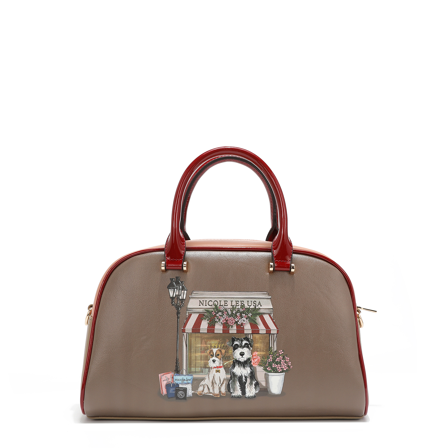 Foto 5 pulgar | Bolsa Bowler Nicole Lee con Estoperoles Sisters Secret