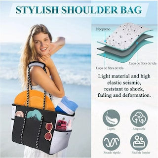 Foto 3 | Bolsa Multicolor para Artículos de Playa