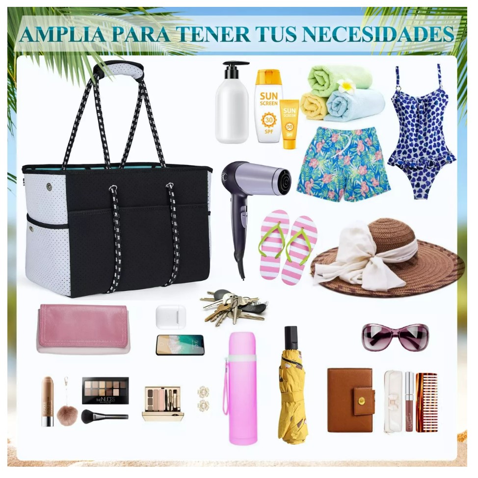 Foto 5 | Bolsa Multicolor para Artículos de Playa