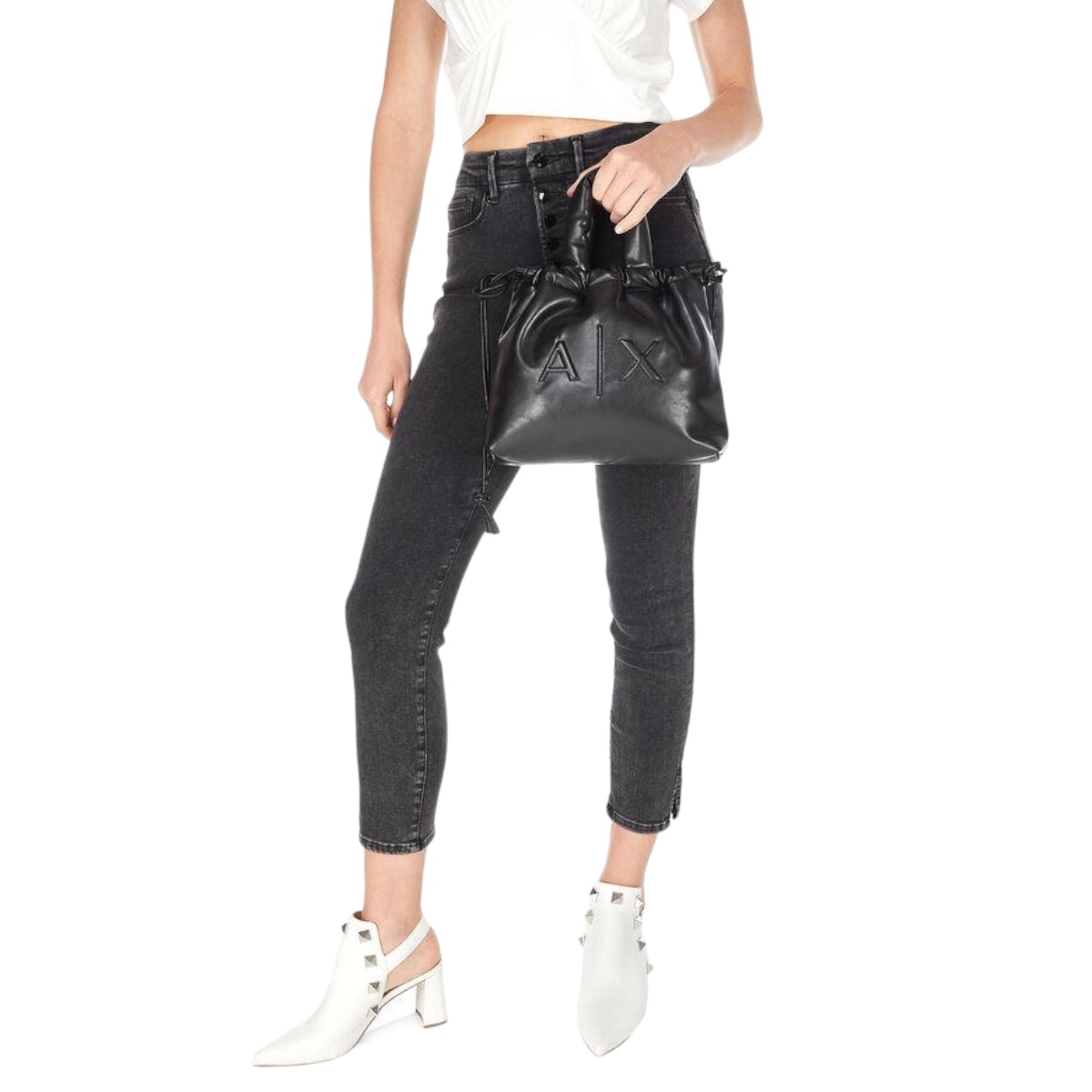 Foto 5 pulgar | Bolsa Armani Exchange Negra para Mujer