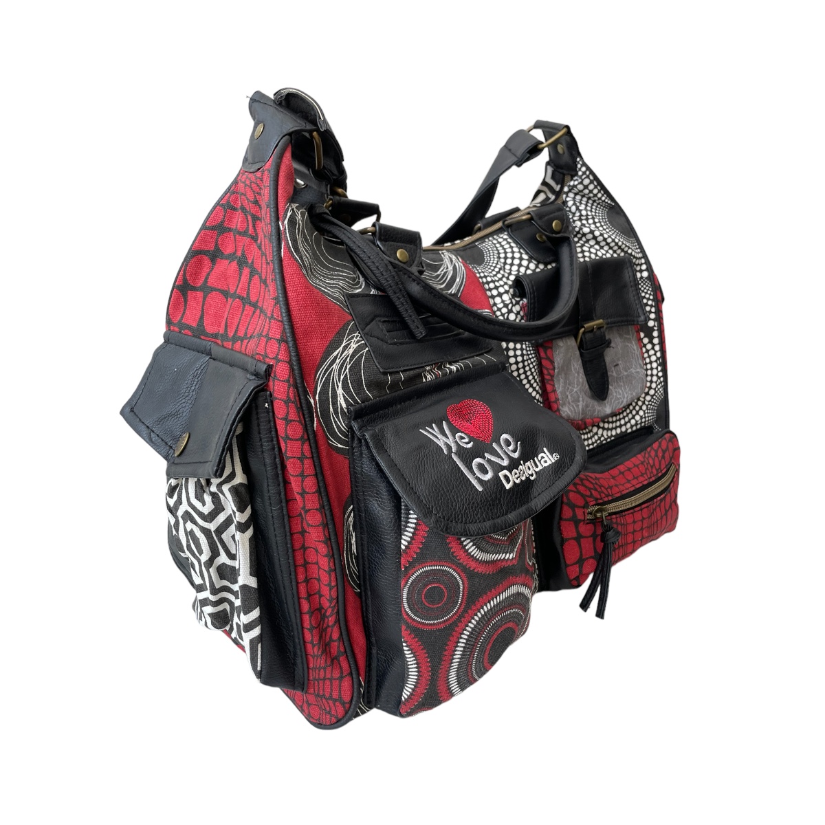 Foto 4 pulgar | Bolsa Voyager Bowling Desigual Roja para Dama