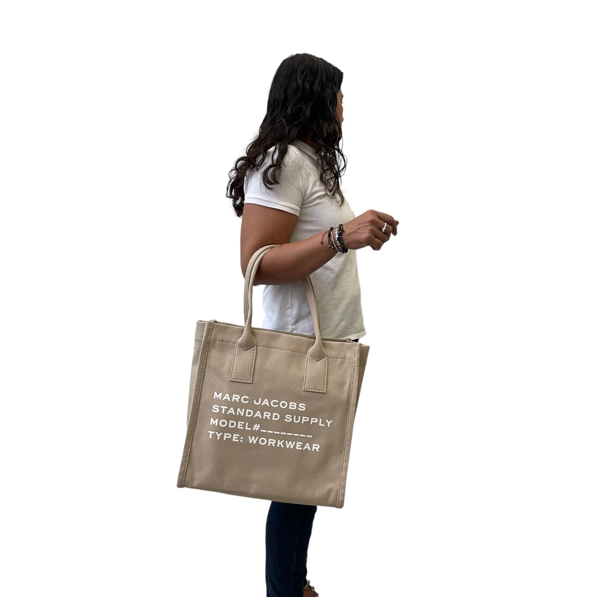 Foto 7 pulgar | Bolsa The Tote Bag Marc Jacobs Beige