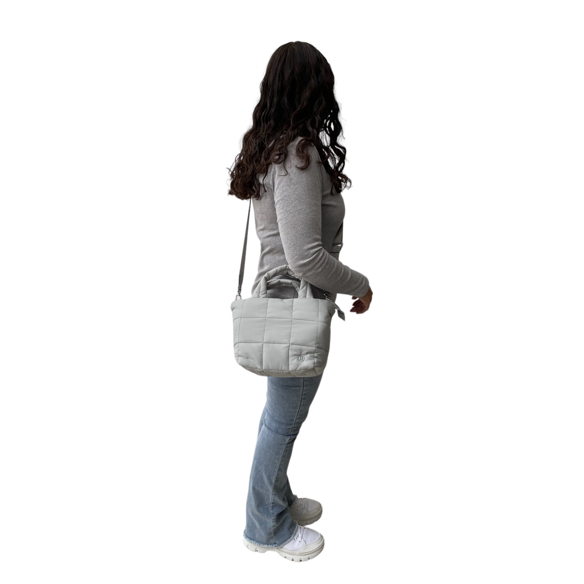 Foto 7 pulgar | Bolsa Para Dama Lululemon Crossbody Quilted Grey