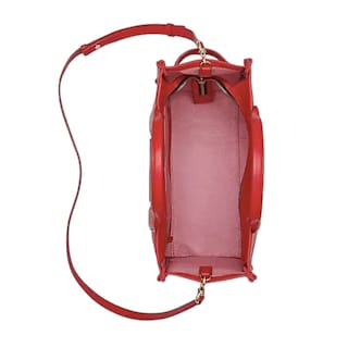 Foto 3 | The Tote Bag Marc Jacobs Piel Roja Chica