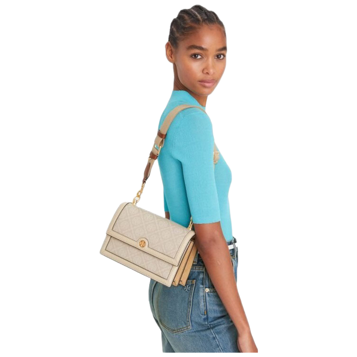 Foto 5 pulgar | Bolsa Tory Burch Beige para Mujer