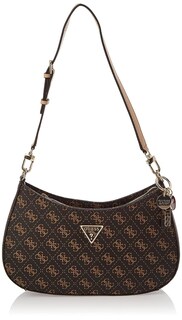 Foto 1 | Bandolera Guess Noelle Top con Cremallera y Logotipo Marrón para Mujer - Venta Internacional