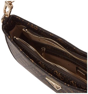 Foto 5 | Bandolera Guess Noelle Top con Cremallera y Logotipo Marrón para Mujer - Venta Internacional