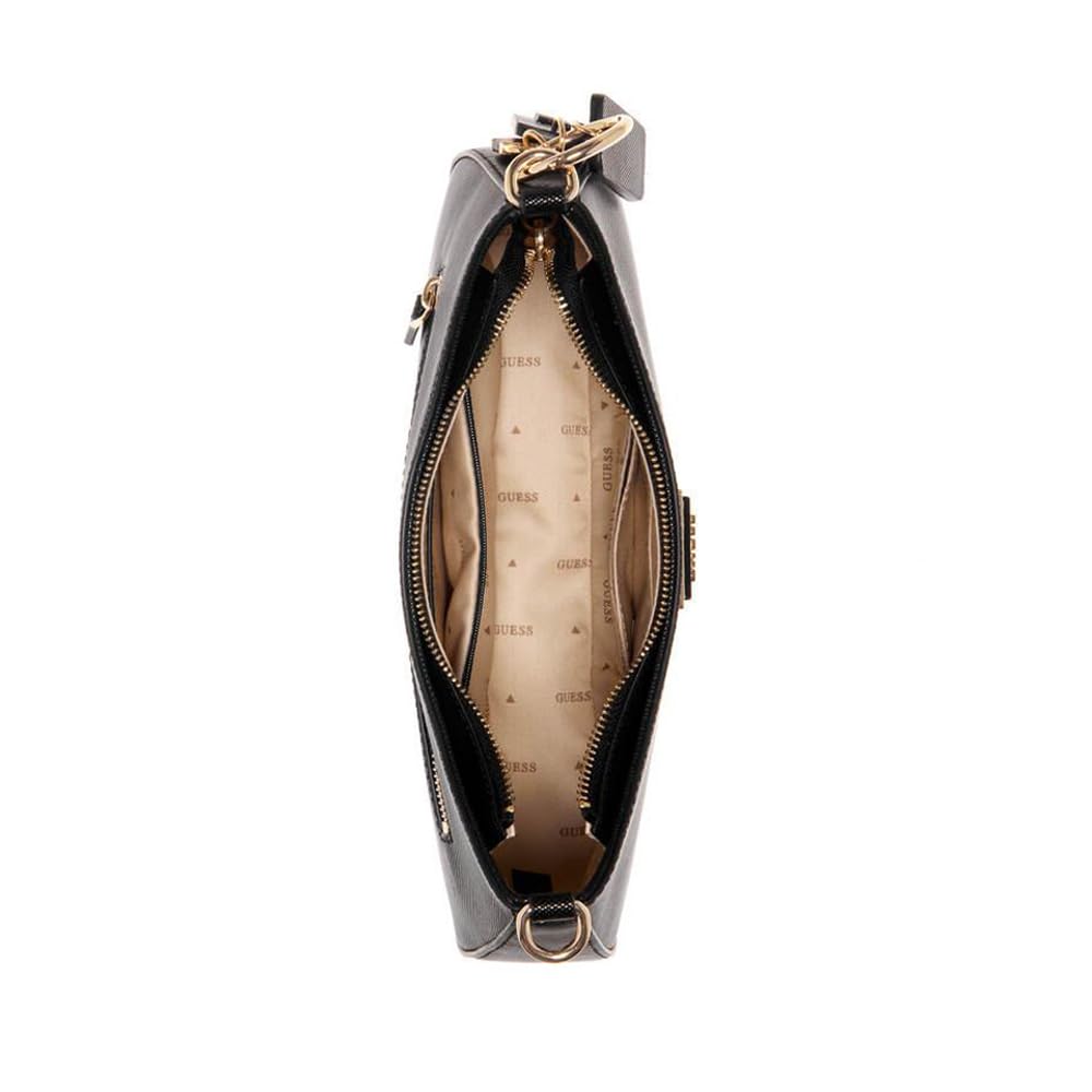 Foto 5 pulgar | Bandolera Guess Noelle con Cierre Superior Negro - Venta Internacional