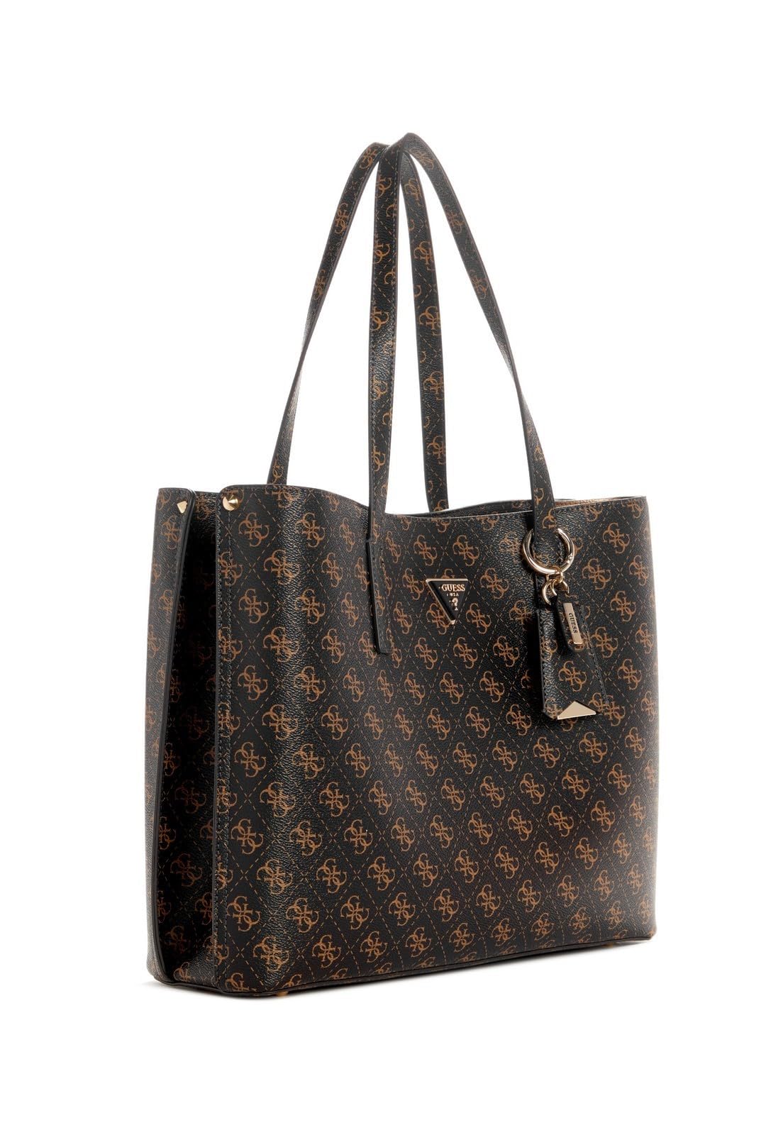 Foto 3 pulgar | Bolso de Mano Guess Meridian Girlfriend Tote Brown Logo - Venta Internacional