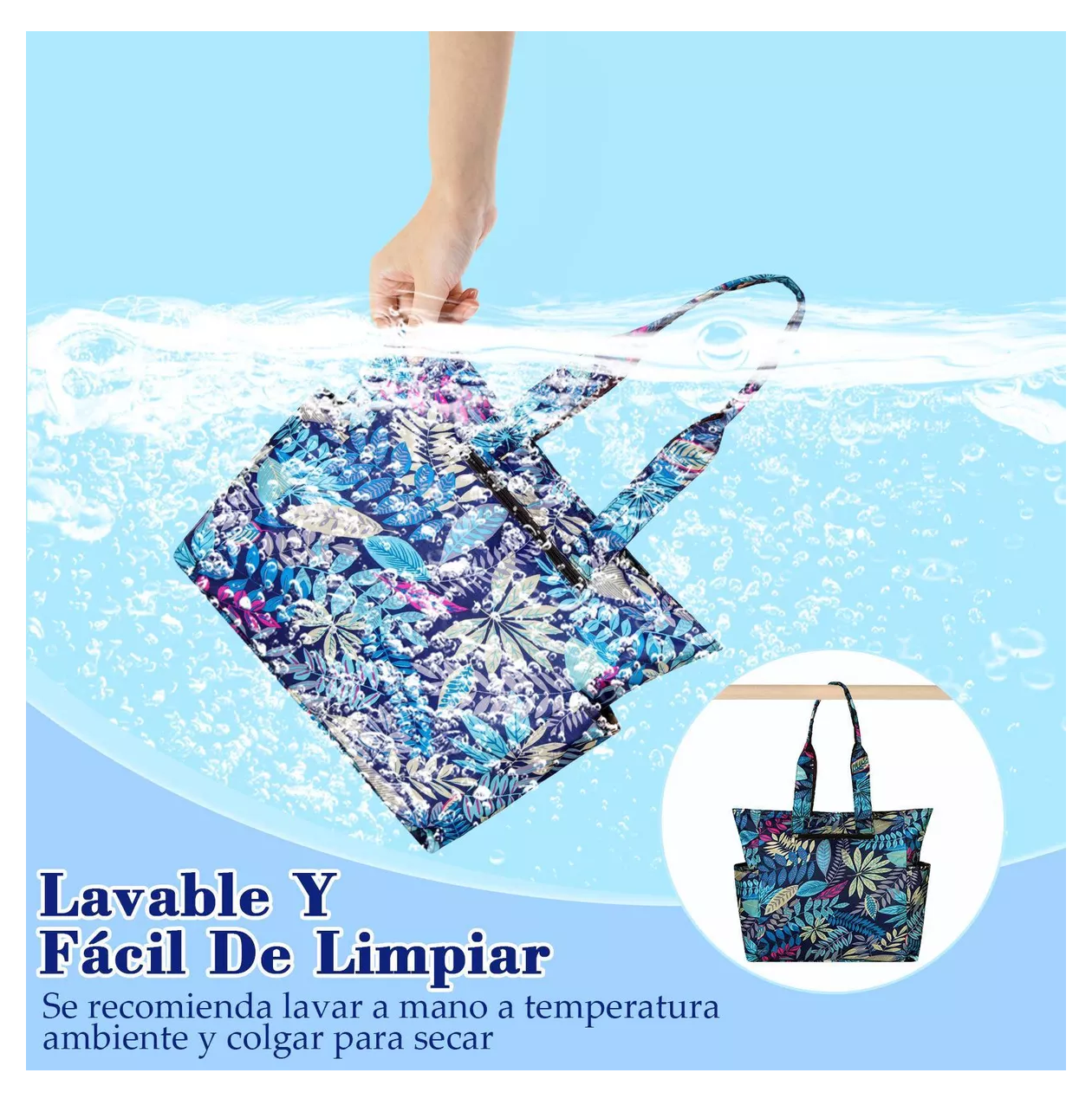 Foto 3 | Bolsa Belug Multicolor Hojas