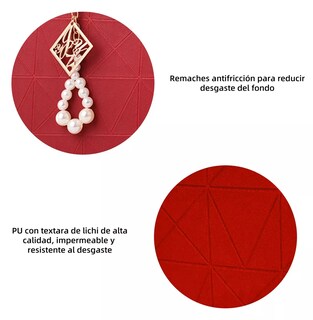 Foto 2 | Bolso Lab.G Rojo Detalle Dorado Impermeable para Laptop