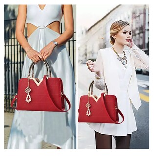 Foto 4 | Bolso Lab.G Rojo Detalle Dorado Impermeable para Laptop