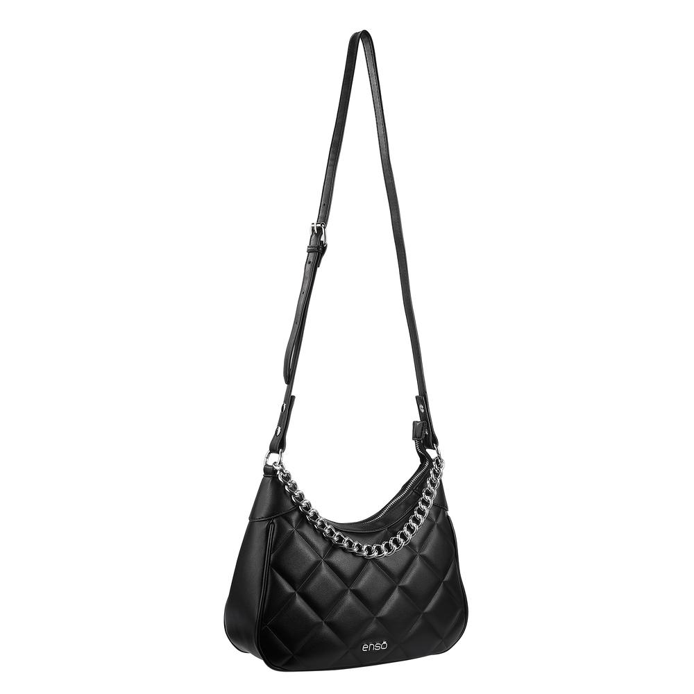 Foto 4 pulgar | Bolsa Hobo Mujer Enso Eb243116hbb Negro Negro
