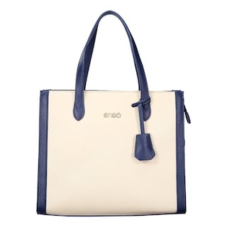 Foto 1 | Bolsa Tote Enso Soleil Chic Mujer Eb2432ttbl13 Beige/azul Marino Beige
