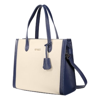 Foto 2 | Bolsa Tote Enso Soleil Chic Mujer Eb2432ttbl13 Beige/azul Marino Beige