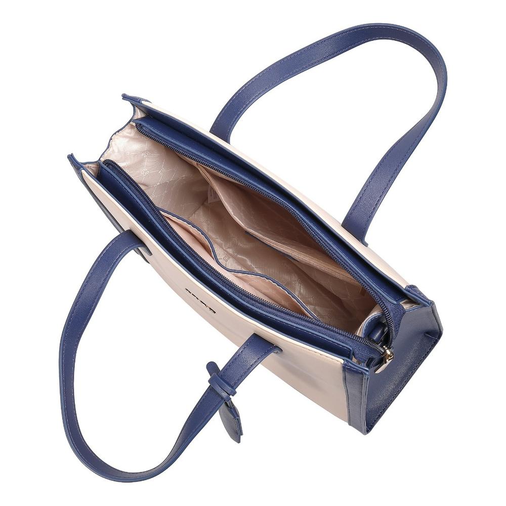 Foto 4 pulgar | Bolsa Tote Enso Soleil Chic Mujer Eb2432ttbl13 Beige/azul Marino Beige
