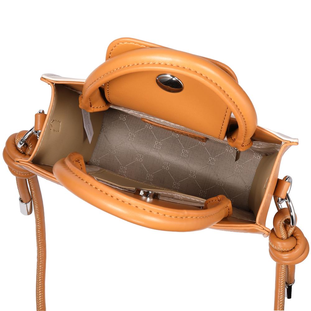 Foto 4 pulgar | Bolsa Mini Tote Mujer Enso Eb243103mtbe Beige/camel Beige
