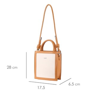 Foto 6 | Bolsa Mini Tote Mujer Enso Eb243103mtbe Beige/camel Beige