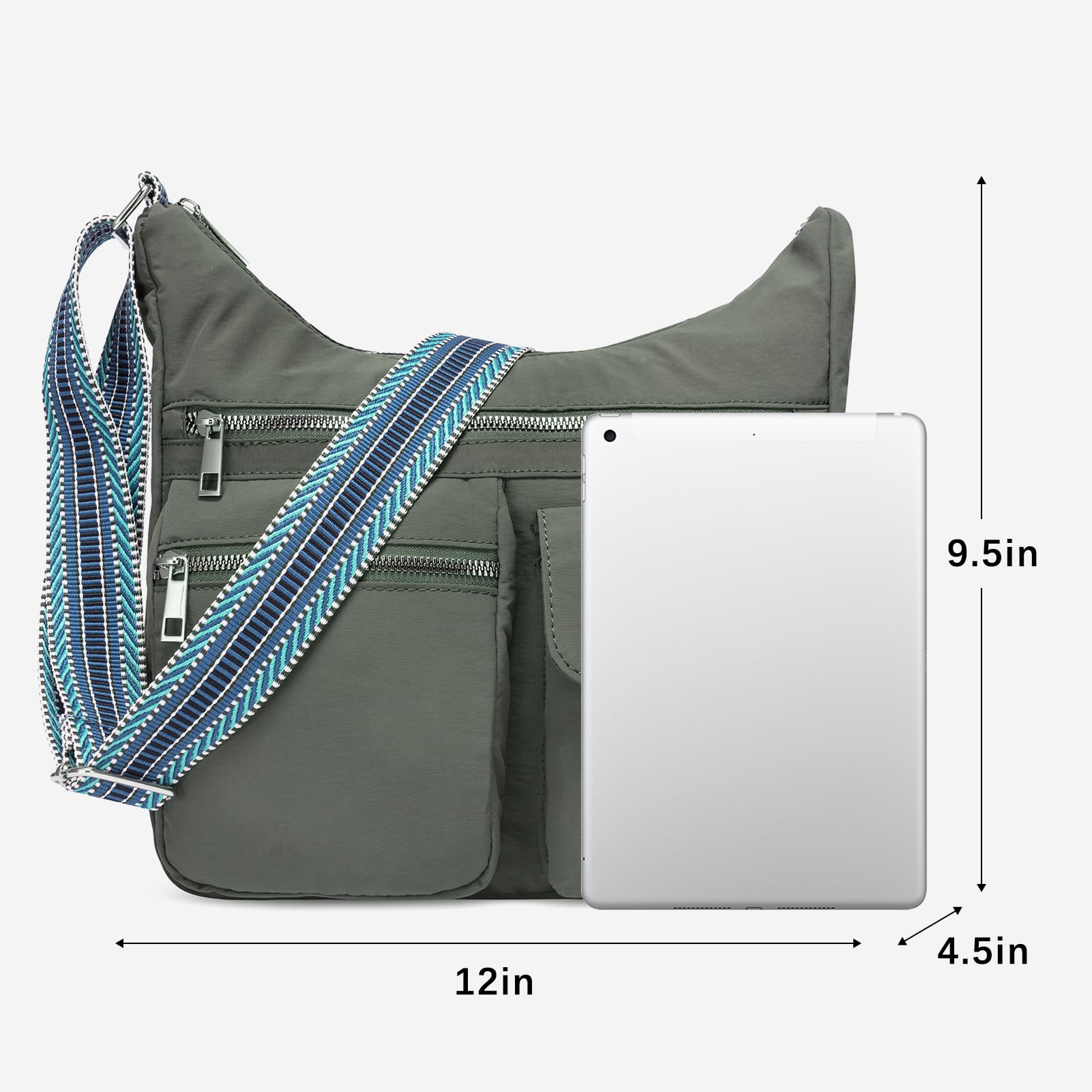 Foto 4 pulgar | Bandolera Cluci De Nylon Impermeable Para Mujer - Venta Internacional.