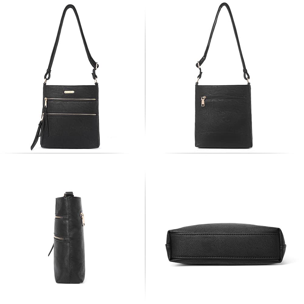 Foto 6 | Bolsos Tipo Bandolera Cluci Para Mujer De Piel Suave Con Correa Ajustable - Venta Internacional.