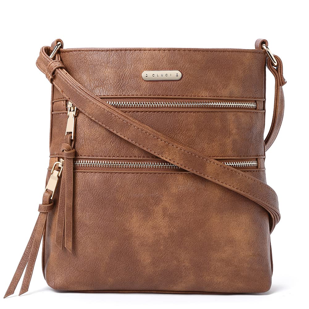 Foto 2 pulgar | Bolsos Tipo Bandolera Cluci Para Mujer De Piel Suave Con Correa Ajustable - Venta Internacional.